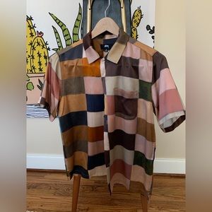 Stussy Paint Check Silk Shirt
